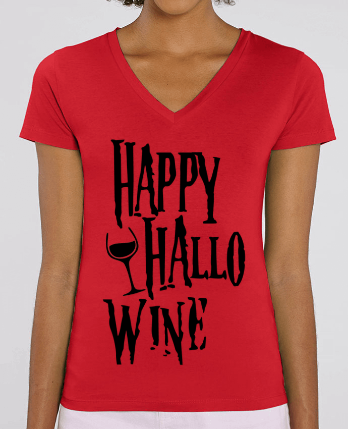 Camiseta Mujer Cuello V Stella EVOKER Hallowine Par  mini09