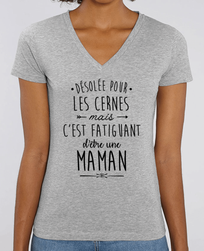 Tee-shirt femme C'est fatiguant d'être une maman Par  La boutique de Laura