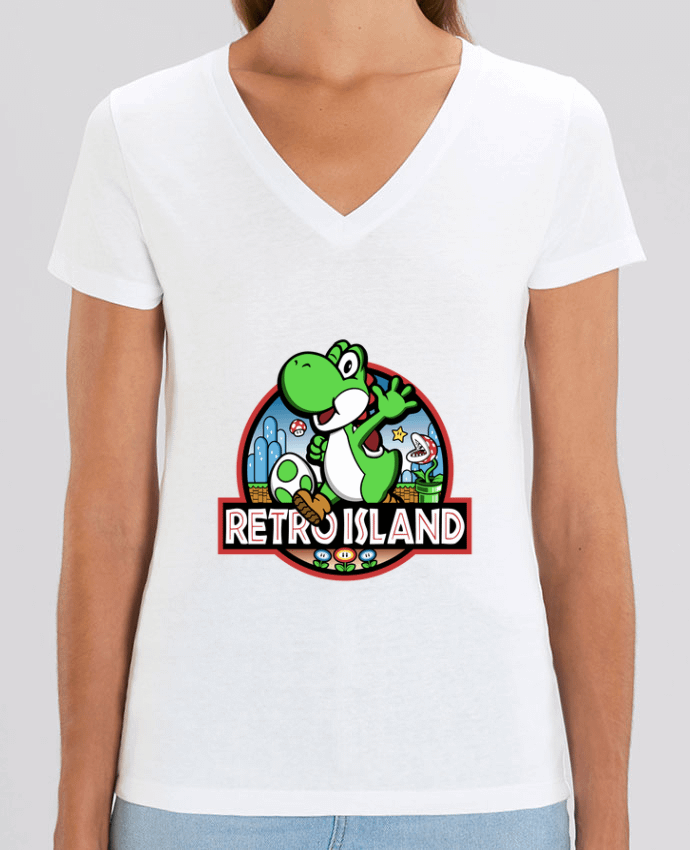 Women V-Neck T-shirt Stella Evoker Retro Park Par  Kempo24