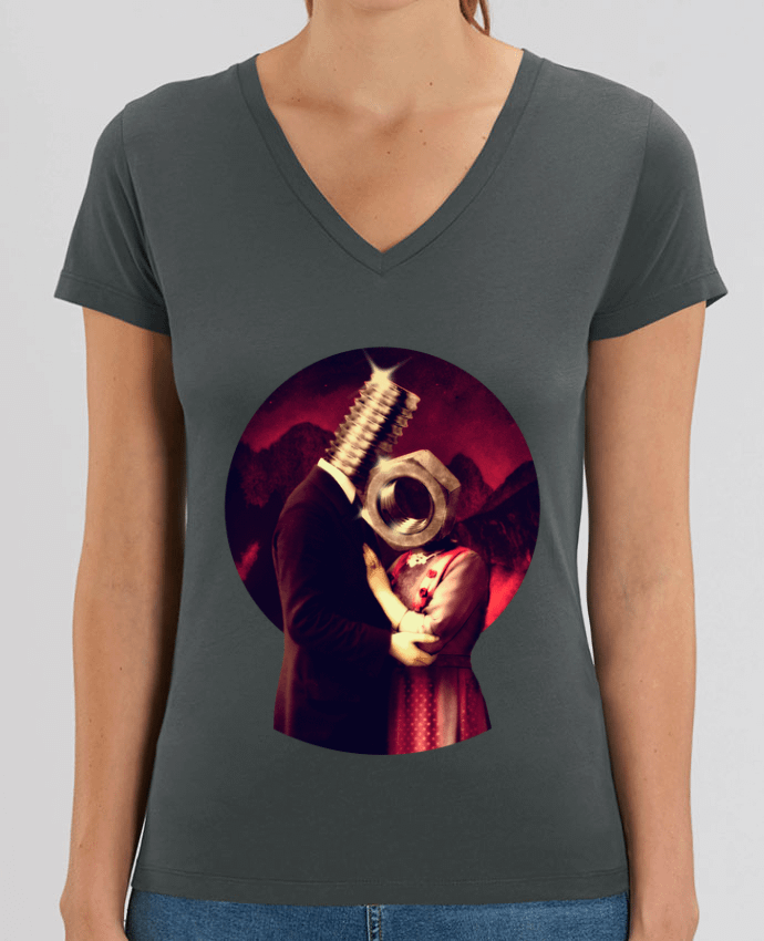 Tee Shirt Femme Col V Stella EVOKER Screw Love Par  ali_gulec