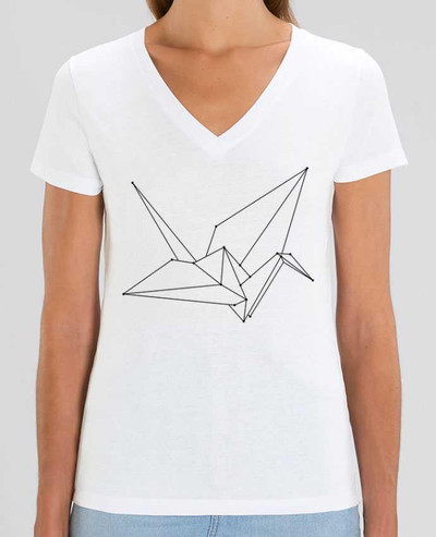 Tee-shirt femme Origami bird Par  /wait-design