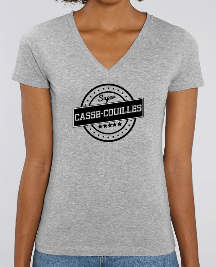 Women V-Neck T-shirt Stella Evoker Super casse-couilles Par  justsayin