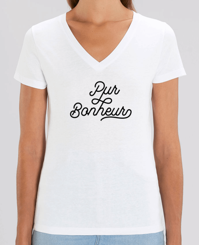 Women V-Neck T-shirt Stella Evoker Pur bonheur Par  Les Caprices de Filles