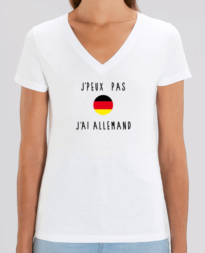 Tee-shirt femme J'peux pas j'ai allemand Par  Les Caprices de Filles