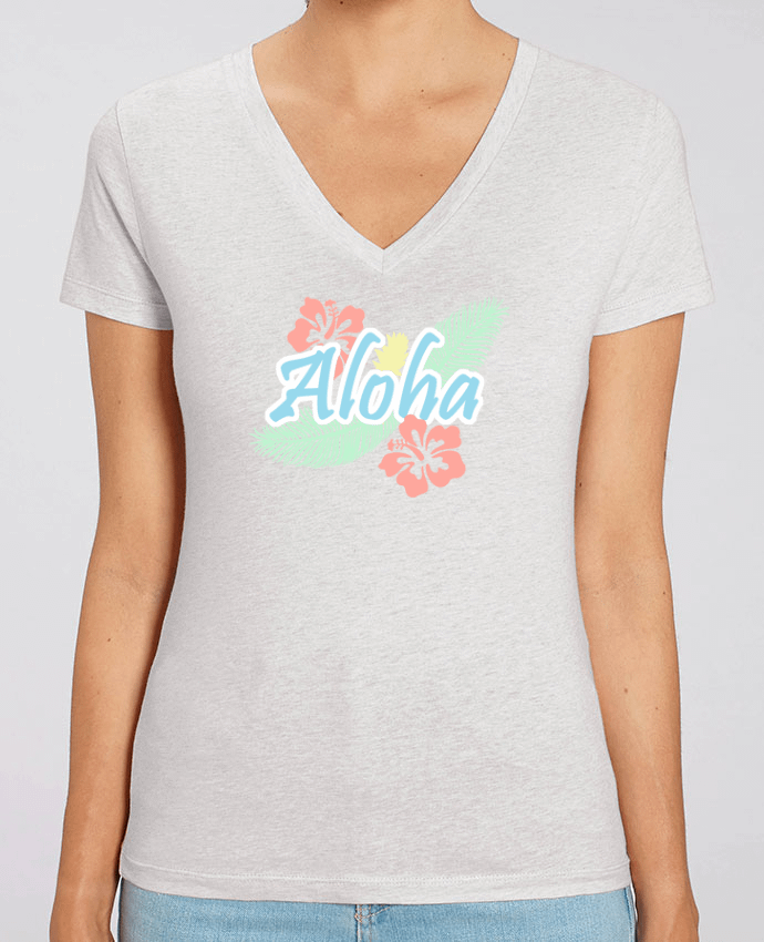 Women V-Neck T-shirt Stella Evoker Aloha Par  Les Caprices de Filles