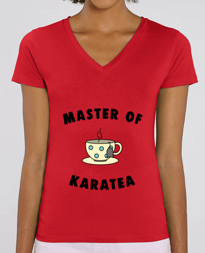 Camiseta Mujer Cuello V Stella EVOKER Master of karatea Par  Bichette