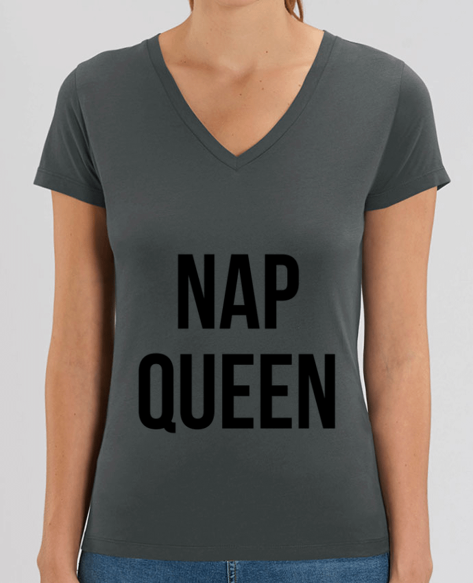 Camiseta Mujer Cuello V Stella EVOKER Nap queen Par  Bichette