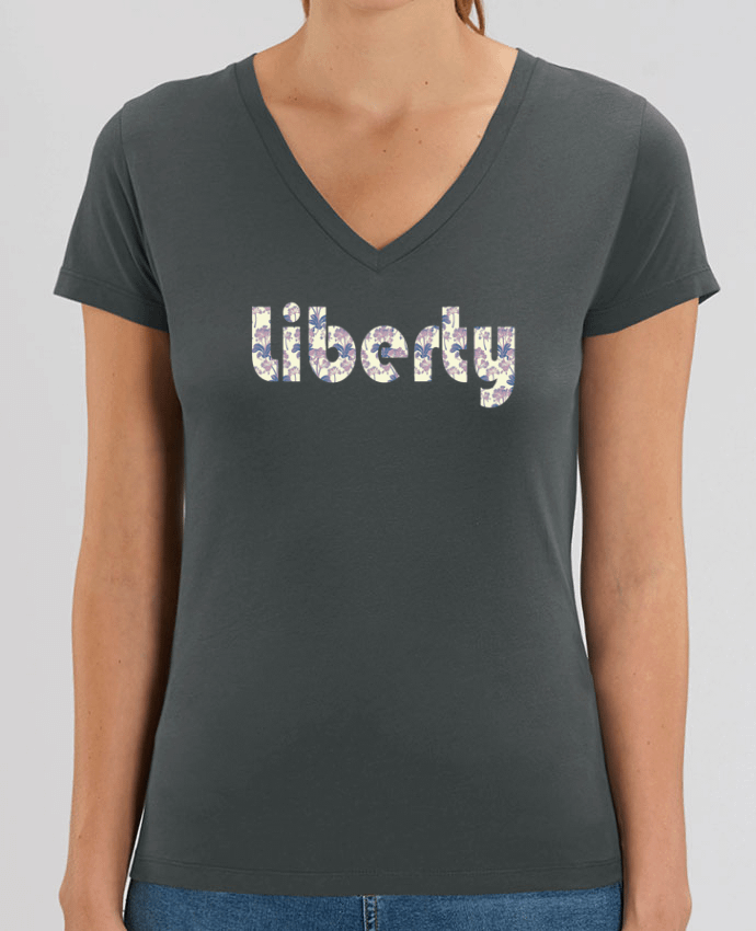 Camiseta Mujer Cuello V Stella EVOKER Liberty Par  Les Caprices de Filles