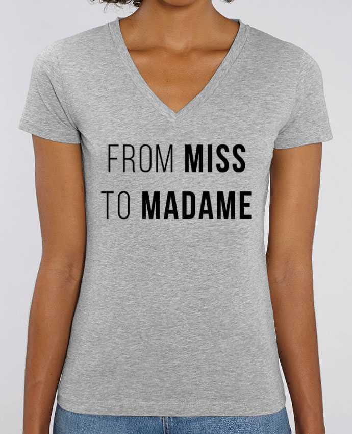 Camiseta Mujer Cuello V Stella EVOKER From Miss to Madam Par  Bichette