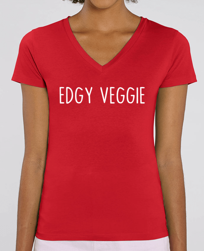 Women V-Neck T-shirt Stella Evoker Edgy veggie Par  Bichette