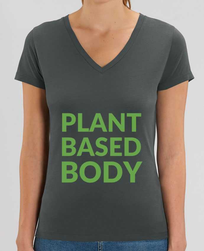 Women V-Neck T-shirt Stella Evoker Plant based body Par  Bichette