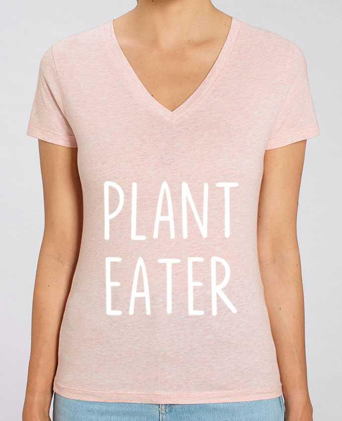 Tee Shirt Femme Col V Stella EVOKER Plant eater Par  Bichette
