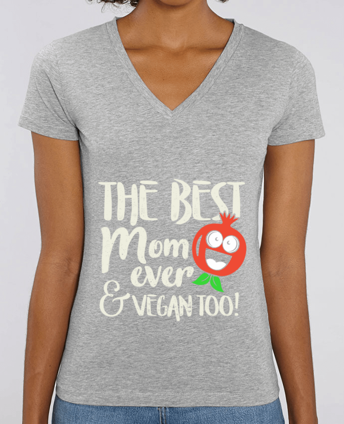 Tee-shirt femme The best mom ever & vegan too Par  Bichette