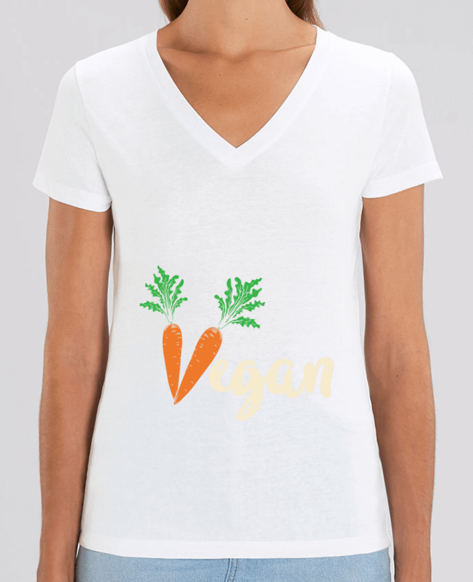 Tee-shirt femme Vegan carrot Par  Bichette