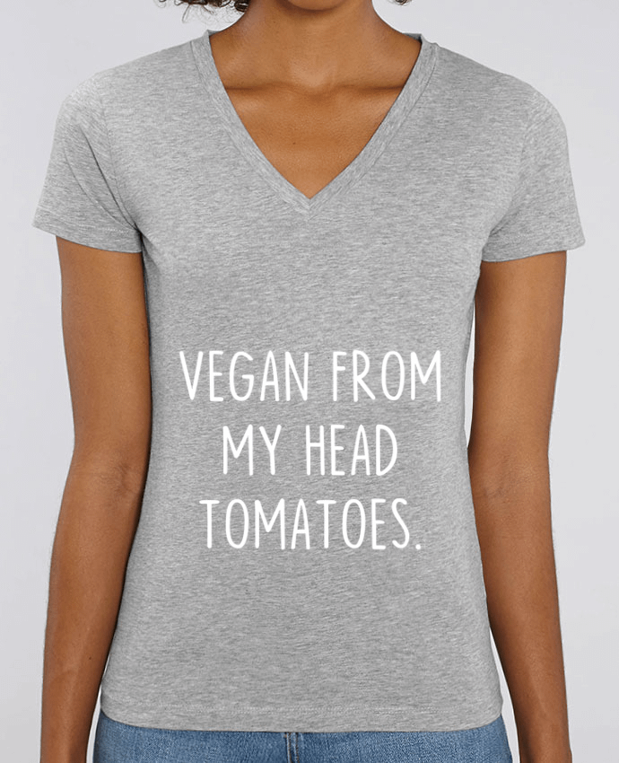 Tee-shirt femme Vegan from my head tomatoes. Par  Bichette