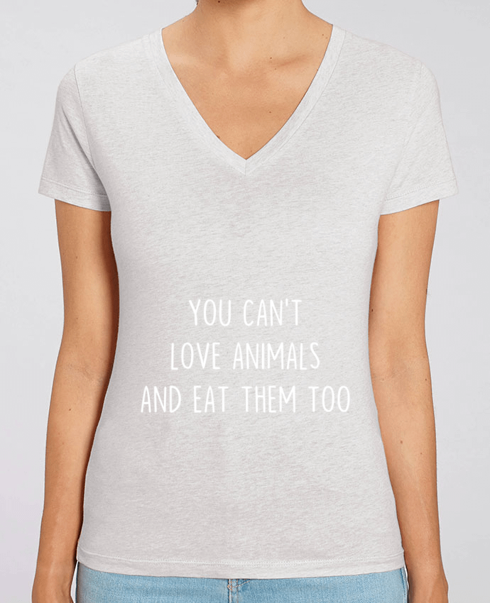 Tee-shirt femme You can't love animals and eat them too Par  Bichette