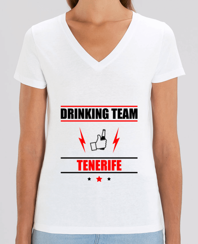Camiseta Mujer Cuello V Stella EVOKER Drinking Team Tenerife Par  Benichan