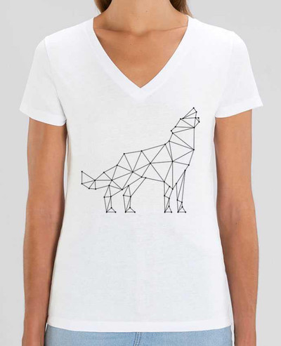Tee-shirt femme wolf - geometry Par  /wait-design
