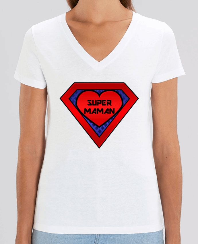 Tee-shirt femme Super maman Par  FRENCHUP-MAYO