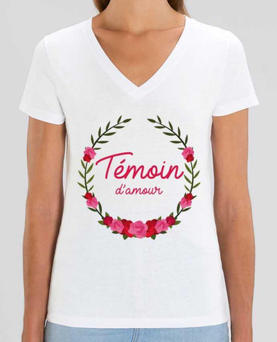 Tee-shirt femme Témoin d'amour Par  FRENCHUP-MAYO