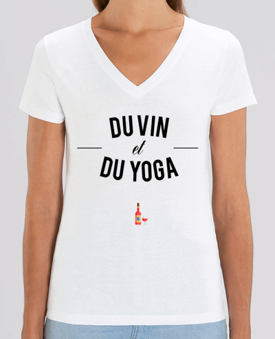 Tee-shirt femme Du Vin et du Yoga Par  tunetoo