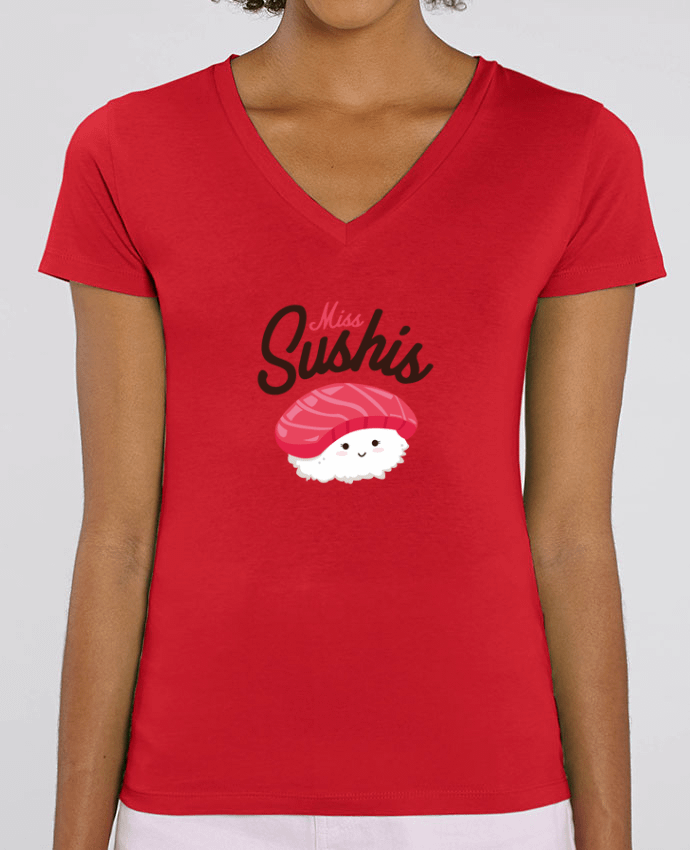 Camiseta Mujer Cuello V Stella EVOKER Miss Sushis Par  Nana