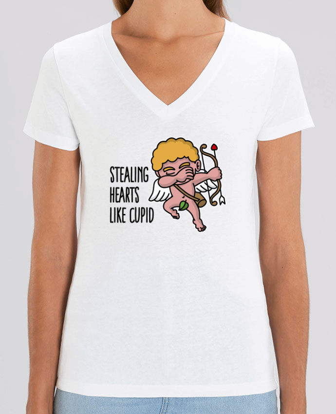 Women V-Neck T-shirt Stella Evoker Stealing hearts like cupid Par  LaundryFactory