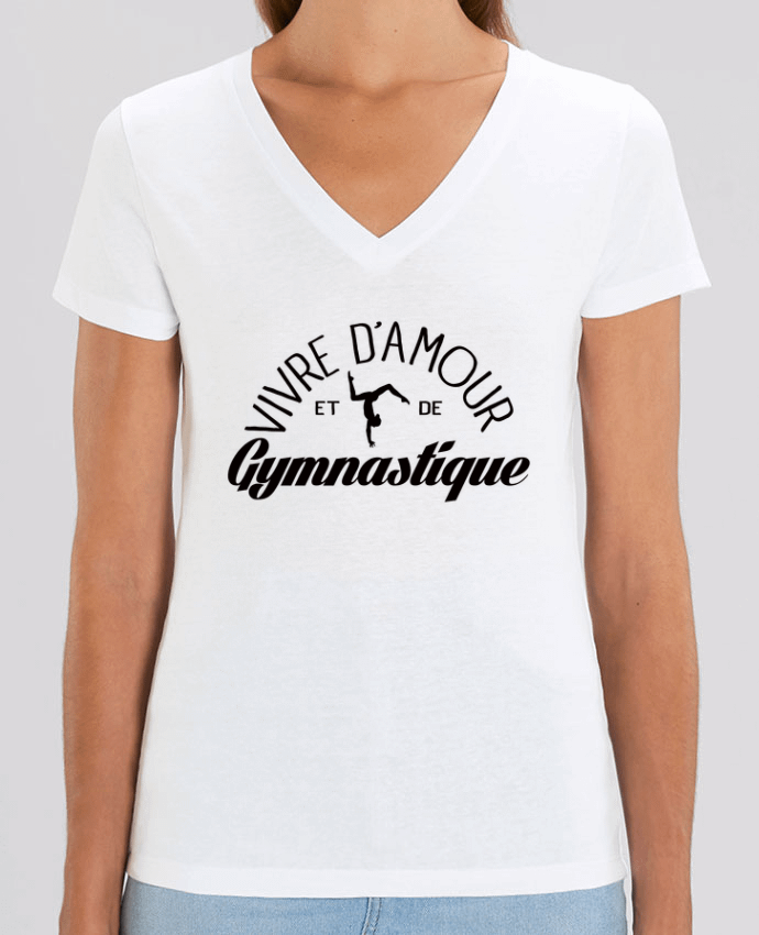 Tee-shirt femme Vivre d'amour et de Gymnastique Par  Freeyourshirt.com