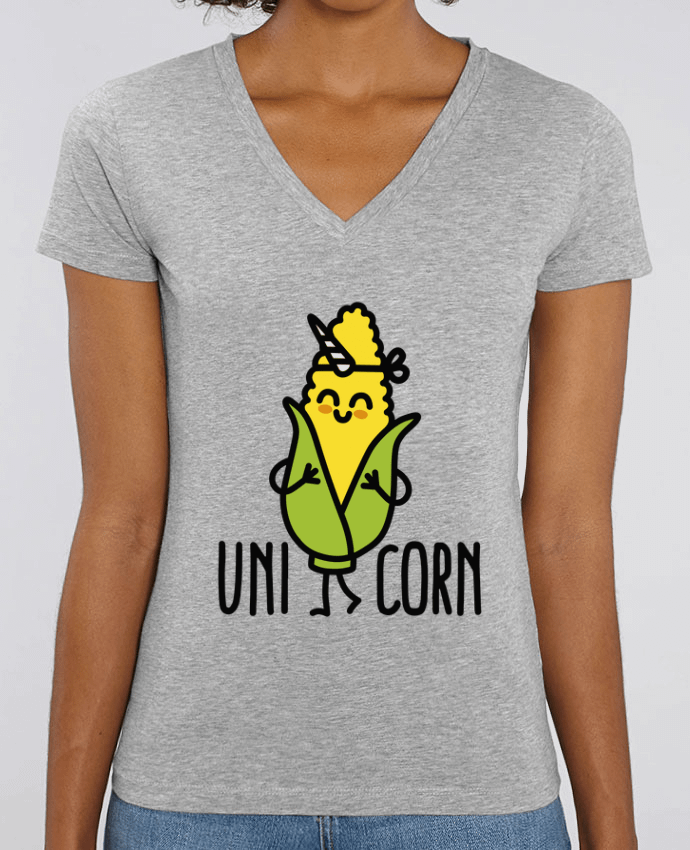 Women V-Neck T-shirt Stella Evoker Uni Corn Par  LaundryFactory
