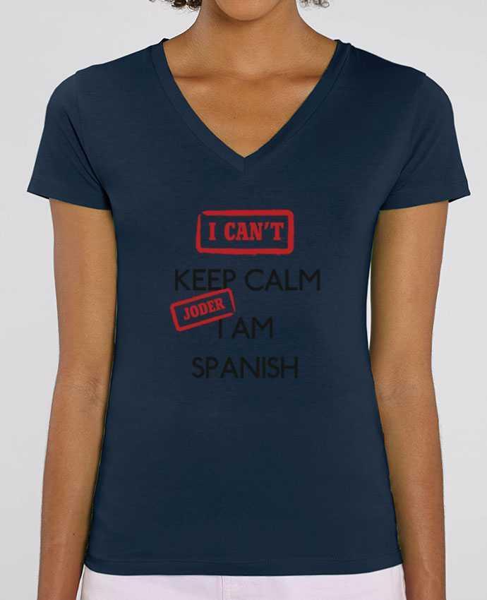 Tee-shirt femme I can't keep calm jorder I am spanish Par  tunetoo