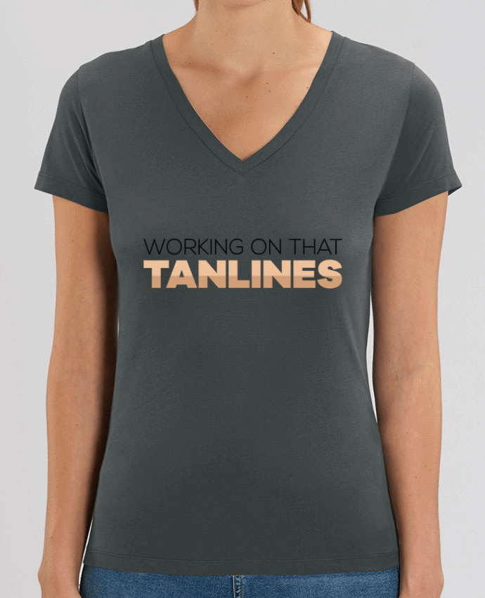 Tee-shirt femme Working on that tanlines Par  tunetoo