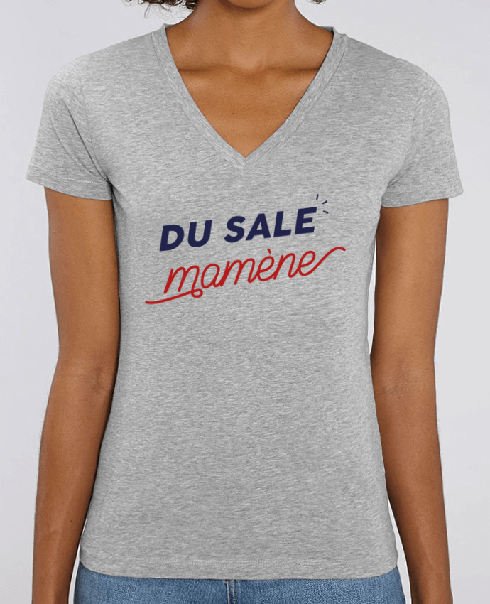 Women V-Neck T-shirt Stella Evoker du sale mamène by Ruuud Par  Ruuud