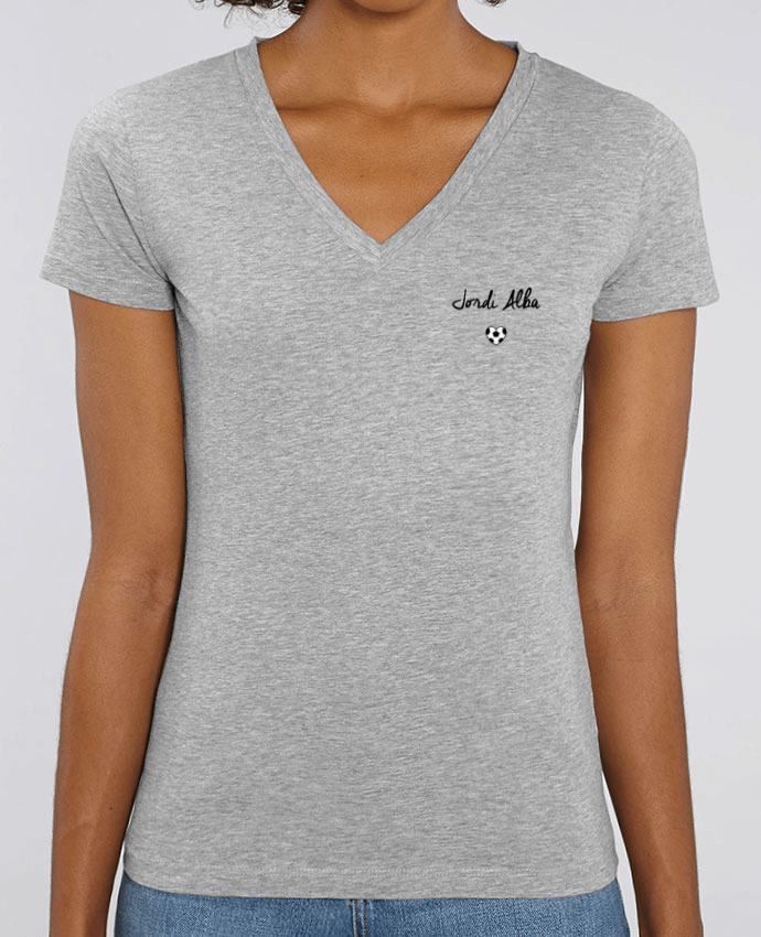 Women V-Neck T-shirt Stella Evoker Jordi Alba light Par  tunetoo