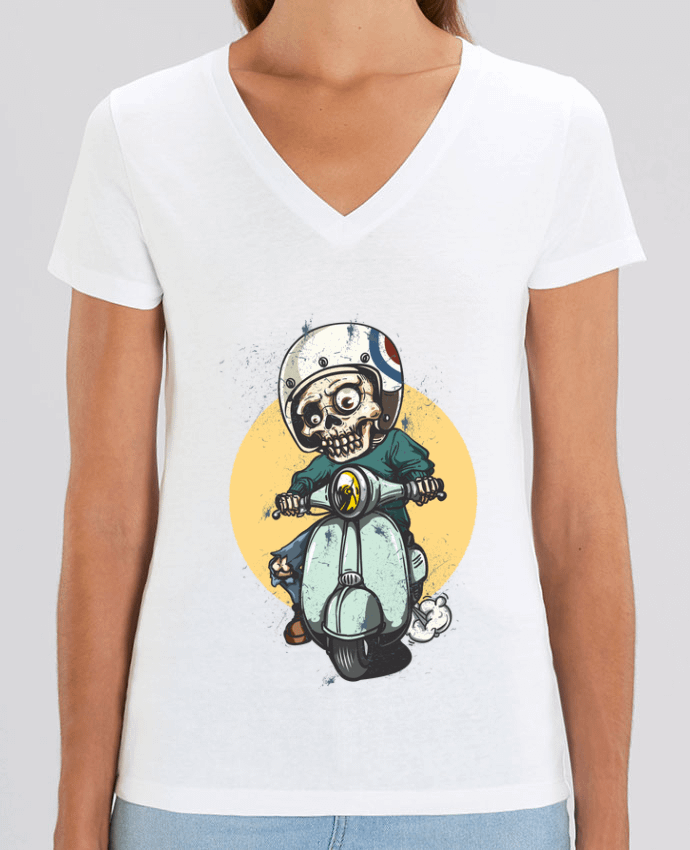 Camiseta Mujer Cuello V Stella EVOKER art design Par  omgraphiste