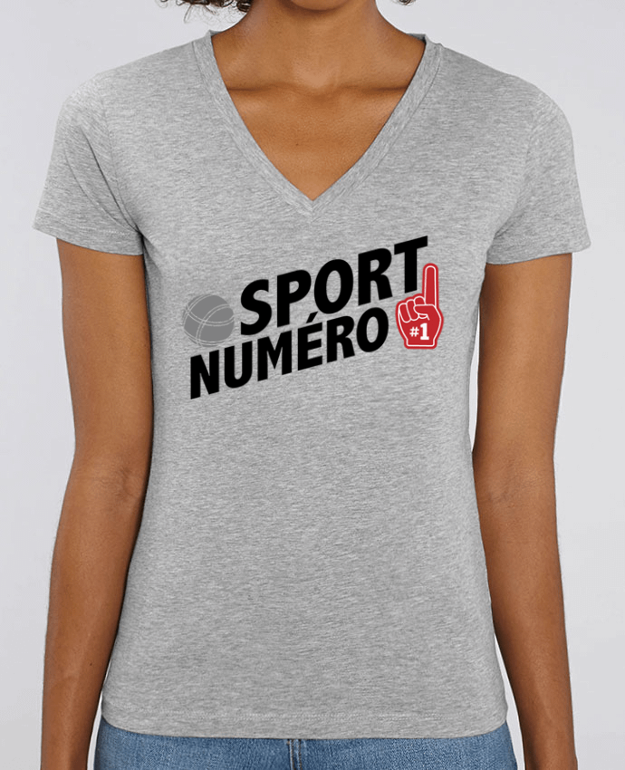 Tee-shirt femme Sport numéro 1 Pétanque Par  tunetoo