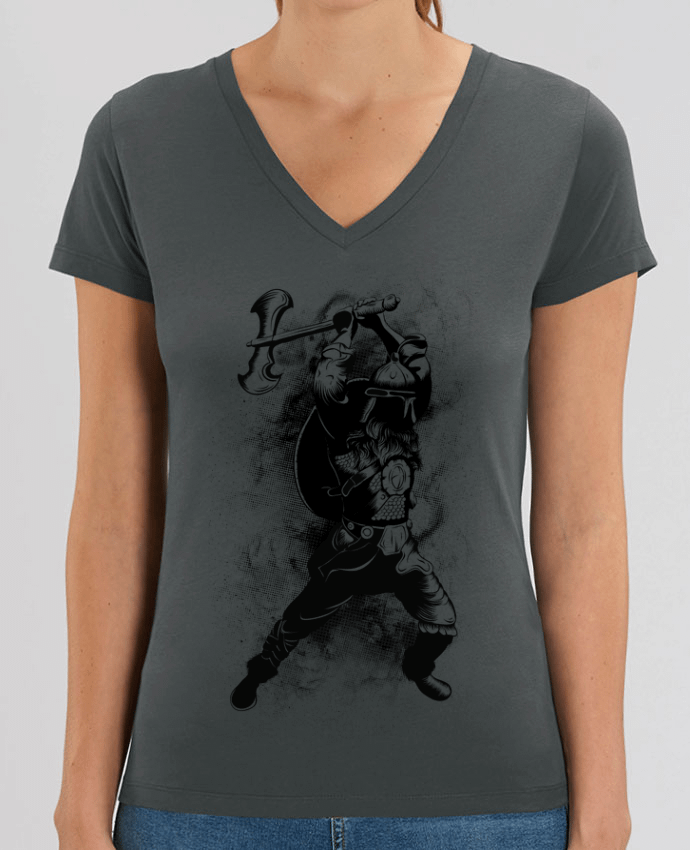 Tee Shirt Femme Col V Stella EVOKER Viking Par  Anonymous