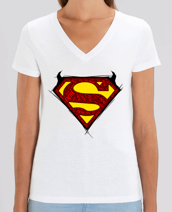 Camiseta Mujer Cuello V Stella EVOKER Super Fiché Par  Dontuch