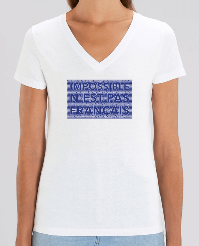 Tee-shirt femme Impossible n'est pas français Par  tunetoo