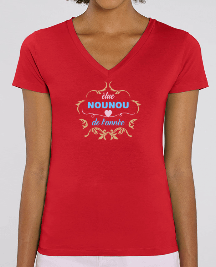 Tee-shirt femme Nounou de l'année Par  tunetoo