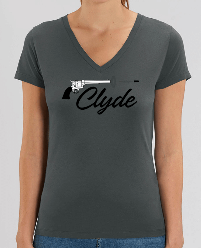 Camiseta Mujer Cuello V Stella EVOKER Clyde Par  tunetoo
