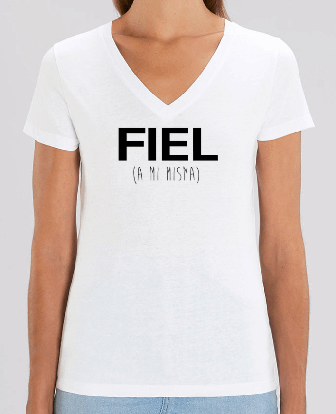 Camiseta Mujer Cuello V Stella EVOKER FIEL (a misma) Par  tunetoo