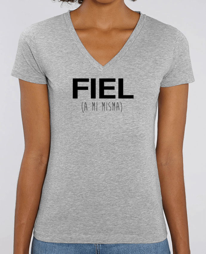 Women V-Neck T-shirt Stella Evoker FIEL (a misma) Par  tunetoo