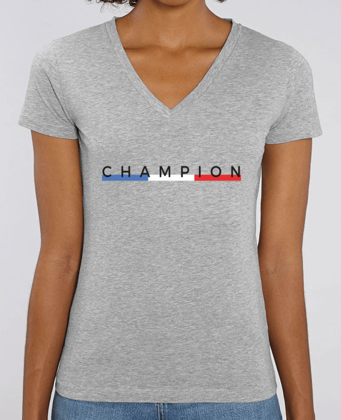 Women V-Neck T-shirt Stella Evoker Champion Par  Nana