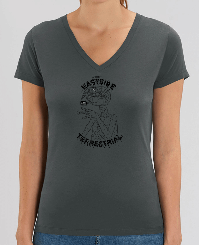 Women V-Neck T-shirt Stella Evoker Gangster E.T Par  Nick cocozza