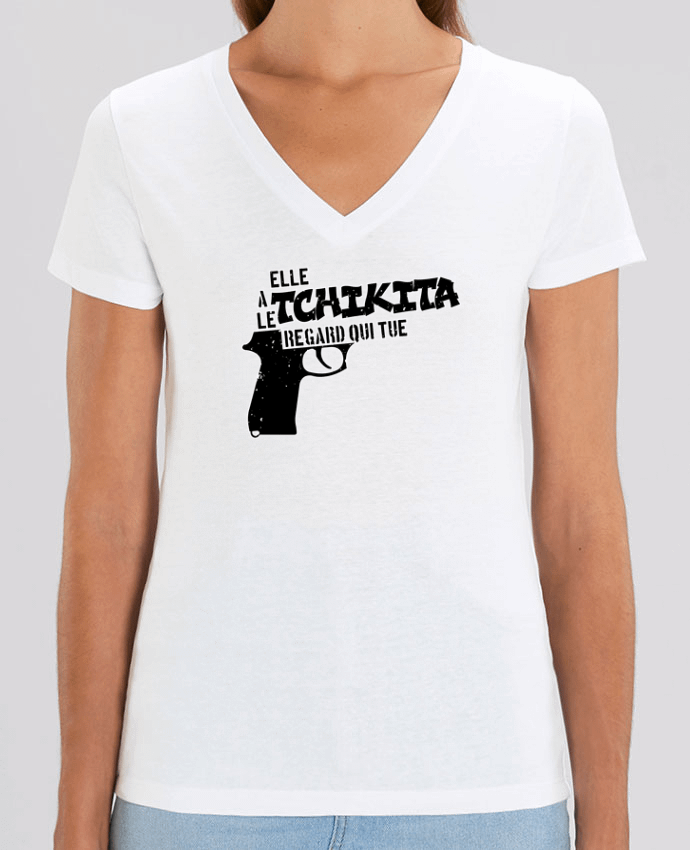 Women V-Neck T-shirt Stella Evoker JUL Tchikita Par  tunetoo