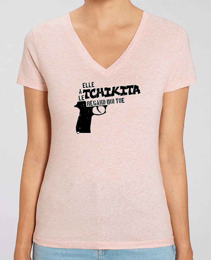 Women V-Neck T-shirt Stella Evoker JUL Tchikita Par  tunetoo