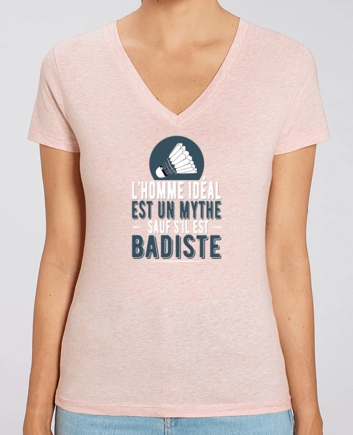 Women V-Neck T-shirt Stella Evoker Homme Badiste Badminton Par  Original t-shirt