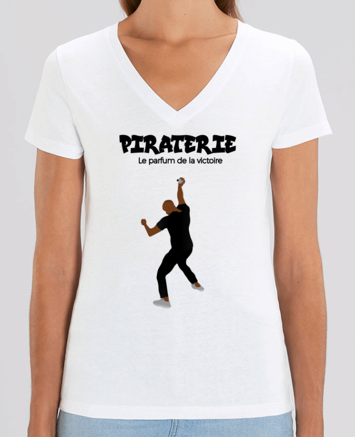 Women V-Neck T-shirt Stella Evoker Booba vs Kaaris byfum Par  tunetoo