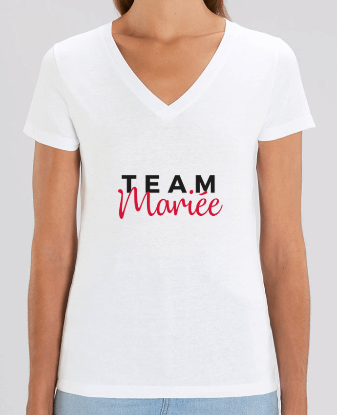 Women V-Neck T-shirt Stella Evoker Team Mariée Par  Nana