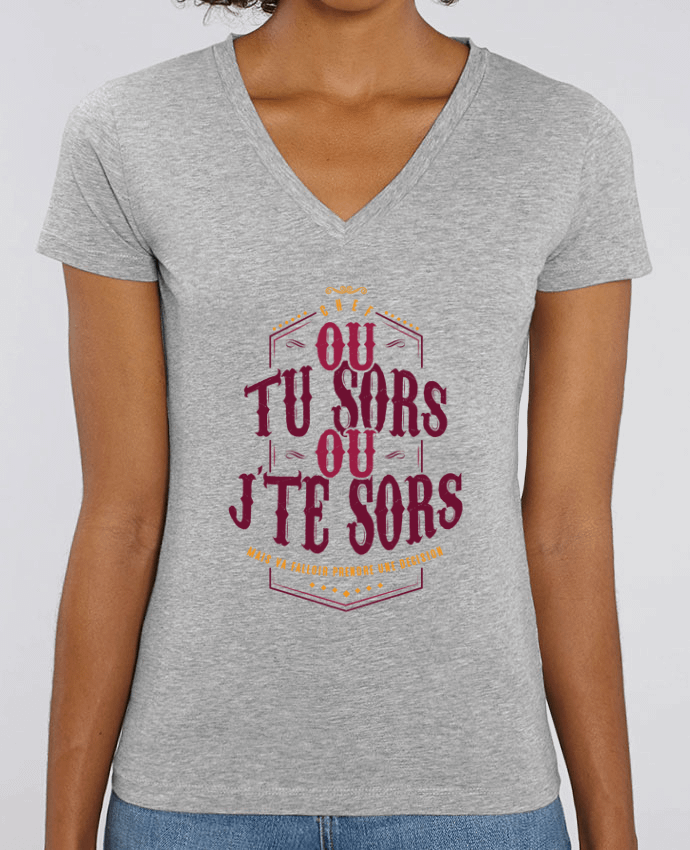 Tee-shirt femme Ou tu sors ou jte sors Par  PTIT MYTHO